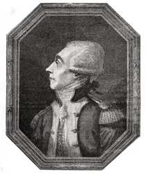 Porträtt av Marie-Joseph-Paul-Yves-Roch-Gilbert du Motier de La Fayette (1757-1834)